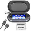 Skywin Kit per PS Vita - PS Vita Carry Case, Cavo di Ricarica e Adattatore Micro SD Scheda di Memoria Compatibile con PS Vita 1000/2000 3.6 o HENkaku System