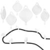 Geekria VR Cable Management Compatible with Meta Quest 3S, Quest 3, Quest 2, Quest Pro, PSVR 2, HTC Vive, Vive Pro, HP Reverb G2 VR Accessories, Drill Free VR Pulley System (White, 6 Packs)