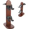 Asixxsix Supporto per Controller, Supporto per Controller da Gioco in Legno di Noce con per Cuffie, Organizer da Scrivania per 3 o 1 Cuffia 2