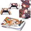 PDURMBUAB Nessuna Schiuma Nessuna Bolla Per PS5 Skin Disc Edition Anime Console E Controller Vinile Cover Skin Wraps Per PS 5 Disc Version 21341