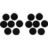 Uikdjgu 12Pcs Joystick Analogico Stick Sostituzione Pulsante Cappuccio per 1000 Nera