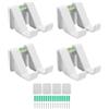 ZenithAur Supporto da Parete per Controller per Videogiochi Confezione da 4 con Adesivi Senza Danni per Display della Sala Giochi, Organizzazione Salvaspazio per Supporto (Bianca)