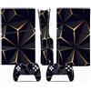 YLMKMVLCZC Pelle Decalcomania Per PS5 Slim Skin Disc Edition Console E Controller Vinyl Cover Skins Wraps Resistente Ai Graffi Compatibile No Shrinkage Forte Adesione 65460 Avvolgimento Della Pelle