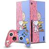 Head Case Designs Licenza Ufficiale Peanuts Snoopy & Charlie Brown Grafiche personaggio Pacchetto Console Da Gioco Wrap E Pelle Per Controller Compatibile con Xbox Series X