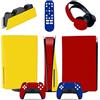 GALSOR Protettivo Per PS5 Console Disc Edition & Digital Sticker Vinyl Decal Cover Per Ps5 Controller & Charging Station & Headset & Media Remote 00694 Senza Bolle E Senza Residui(Disc Version)