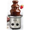 Nostalgia Fontana Cioccolato Elettrica a 3 Livelli, Macchina Feste, Scioglie Formaggio, Queso, Caramella e Liqueur per Immergere Fragole, Fette di Mela, Verdure, 936-ml, Acciaio Inossidabile