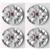 Generico SET 4 COPRICERCHI COPPA RUOTA COPRIRUOTA BORCHIE CERCHIO 14 con scritta Panda Specifiche per Panda modello 312 prodotte dal 2012 in poi - 767/14-14195