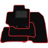 Generico Tappetini compatibili con Suzuki Vitara 2015-2024, bordo rosso, kit tappetini auto personalizzati, set tappeti in velluto, tappeto auto