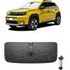 Ruiya 2026 Upgrade Ombrello Parasole Auto Parabrezza Compatibile con Fiat Grande Panda 2025 2026 2027, Parasole Anteriore Pieghevole Protezione UV, Accessori Auto Grande Panda