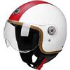 JianJud Vintage Casco Moto Aperto, Retrò Moto Elettrico Con Visiera Casco, Casco Motociclista Jet Vintage 3/4 Con Certificato ECE, Universale Uomo E Donna B,XL=60-61CM