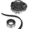 metelligroup 30-0286-1 Kit distribuzione con pompa acqua, composto da galoppino, Cinghia di distribuzione e tenditore, Pezzo di Ricambio per Auto, Ricambio automobile