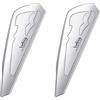 JSCARLIFE 2 supporti per tergicristalli in ABS, per parabrezza, spoiler pressurizzatore, accessori decorativi per auto, SUV, colore argento