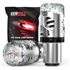 Cenmoll Lampadina LED P21/5w Rossa, 600% Super Luminosa 6000 Lumen 12V Canbus Senza Errori 1157 BAY15D 380 P21/5W Lampadina per Auto con Lente per Luci Freno, Fari Posteriori e Luci di Stop, 2 Pz