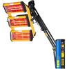 MSW Motor Technics MSW IR-DRYER3000.2 Lampada Infrarossi per Carrozzeria Lampada per Carrozzeria (3300 W, 3 Pannelli, 40-100 °C, Superficie di Asciugamento 1200 x 1000 mm, Altezza Massima 265 cm, Timer 1-99 min)