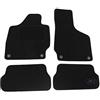 J&J AUTOMOTIVE Tappetini in Tessuto per Audi TT 8J 2006-2014, Set da 4 Pezzi Anteriori e Posteriori, di Velluto su Misura, Antiscivolo, Colore Nero
