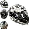WinNet Casco integrale femminile o maschile DVS da moto con occhialini da sole, Taglia: S