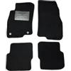 Generico Set di Tappetini Auto in Moquette per Punto Evo, 4 Pezzi, Nero, con Bordino Velcrato Antiscivolo (no ricamo, moquette standard 6 mm)