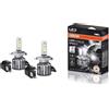 OSRAM LEDriving HL BRIGHT, ≜ H4/H19, lampada LED per abbaglianti/anabbaglianti, sostituzione alogena, solo per uso fuoristrada, +300% di luminosità, 6000K, blister appendibile (2 lampade)