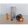 Motor Fun Sports Set di filtri (piccolo) compatibile con Yanmar B 17 con motore 3TNE68 filtro olio, filtro aria, filtro carburante