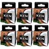 Areon Ken deodorante per auto di cocco tropicale frutta dolce profumo di latta mini Home Room top fino a lunga durata regolabile ventilato coperchio 3D multi pack - Set di 6