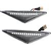 WEIFANAA Indicatore di direzione a LED Per Ford Per MONDEO 2000-2007 Per MK3 Per FOCUS MK1 1998-2004 Lampeggiatore Sequenziale Luce LED Indicatore Laterale Indicatore(Dynamic Crystal Type)