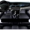 SRQORT Tappetini Auto Per VW Per Golf 7 7.5 GTE GTD GTI 2012~2020 Tappeti In Pelle Tappetini Auto Tappetini Abitacolo(LHD Black Black)