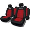 Sparco SPC1019RS Set Coprisedili per Auto, 11 Pezzi, S-Line Corsa, Rosso