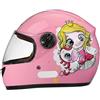 GNIUBBDB Casco moto integrale per bambini, casco scooter omologato ECE con visiera parasole e sciarpa rimovibile, casco scooter per ragazzi e ragazze dai 3 ai 12 anni B-1,48-55CM
