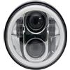 Rdtnvc Moto Fari Led Motocross 5.75 Pollici LED Faro Moto Faro Per Shadow VT 600 700 750 1100 VTX 1300 1800 Faro Moto Testa(1 PCS Chrome)