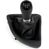 Viviance Coperchio del bagagliaio della leva del cambio pomello del cambio manuale compatibile con BMW Serie 1 E81 E87 E87 LCI E88 E82 - Nero 5 velocità