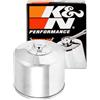 K&N Filtro Olio Powersports - Avvitabile Cromo 78x79mm compatibile con Harley Davidson (KN-172C)