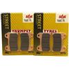 sbs Kit pastiglie freni Anteriore 706HS Compatibilità con YAMAHA MOTORCYCLES TRX, SUZUKI MOTORCYCLES GSX, MOTO GUZZI MC V 11