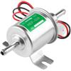 LNGJIN Pompa di Benzina Elettrica,HEP-02A Pompa di Benzina 12V,Pompadi alimentazione elettrica a bassa pressione,Pompadi Benzina Diesel,PompGasolio,Pompadel Carburante Universale(Argentato)