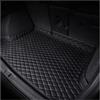 CBRWBKWHI Auto Tappetino Bagagliaio per Jeep Compass SUV 2017-2026 Vasca Baule su Misura, AntiGraffio Antiscivolo Protezione Accessori,Black