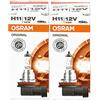 Osram 64211, Lampadine alogene per auto, H11, 55 W, filtro UV, di ricambio, 2 pz