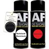 Alex Flittner Designs Vernice spray per auto, per Mercedes/Daimler Benz 040, nero profondo, vernice di base trasparente, bomboletta spray da 400 ml