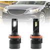 NSLUMO H15 LED Lampadine per fari 60W Bianco H15 Led Kit di conversione fari abbaglianti Lampadina DLR per Mazda 3 6 CX-5 DRL Lampadina luce di guida diurna