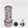 Rapoyo Protezione Del Tubo Di Scarico 20mm 25mm 30mm Per Silenziatore Di Scarico Per Moto Rumore Suono(Silver-30mm)