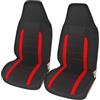 WEQTYSAB Copri Sedile Auto, per Dacia Spring 2021 2022 2023 2024 Set Copri-Sedile Anteriori e Posteriori Traspirante Impermeabile Coprisedili Auto Accessori,A