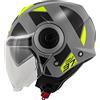 Kappa CASCO JET KAPPA KV37 EVO STYLE NERO/COMPATIBILE CON TITANIO/GIALLO Xs