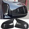Hacreyatu 1 Paio Calotta Specchio Retrovisore a Sinistra Destra Coperchi a specchio laterale per B-MW X3 F25 X4 F26 X5 F15 X6 F16 2014-2018 (Fibra di Carbonio)