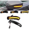 Fouedy indicatori di direzione dinamici a LED Luci Specchietti Retrovisori LED per Peugeot 508 SW 2010-2017 Citroen DS5 C4 Grand Picasso II 2011-2017
