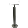 G.L.D. Forniture Servotimone per rimorchi agricoli con manovella Superiore Piede d'appoggio Corsa Vite 210 mm Tubo Esterno: 40x40 mm, Altezza Totale 532 mm. Portata statica Massima 200 kg