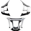 SANTOUXIONG 3pcs set Autoadesivo della decorazione della decorazione del volante dell'automobile Adesivo adatto for Peugeot 2008 208 308 2014 2015 2016 2017 2017 2018 2019 Copertine per finiture adesi
