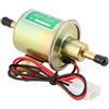 Akozon AUTO HEP-02A Pompa del Carburante Elettrico 12/24V Pompa di Trasferimento del Carburante Bassa Pressione Pompa di Benzina a Gas Metallo Solido con Kit di Installazione
