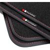 teileplus24 Tappetini per VW Golf Plus 5 6 2005-2014 | Logo Su misura 4 pezzi Fissaggio Antiscivolo Velluto Bordatura Cuciture decorative