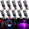 GLL T5 LED Lampadine Rosa W1.2W W2.3W Lampadine Cruscotto 3030 SMD 60 Lumen DC 12V