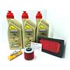 AER MOTO SPARE PARTS KIT TAGLIANDO OLIO MOTORE CASTROL POWER 1 10W40 YAMAHA XT 660 R X XTX MT03 660 OLIO FILTRO OLIO ARIA CANDELE