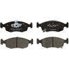 DELPHI Kit pastiglie freni Anteriore con segnalatore acustico usura senza accessori LP2274 Compatibilità con FIAT 500 312 Panda Hatchback 312, 319 500 C 312, CHRYSLER Ypsilon Hatchback, LANCIA