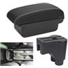 CRRYUQWWM Per Daihatsu Per Terios 2 Bracciolo Box Centrale Contenuto Box Prodotti Interni Auto Bracciolo Stoccaggio Accessori Auto Parti(B3 black white 3USB)
